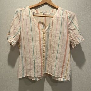 Madewell button down soft lightweight top